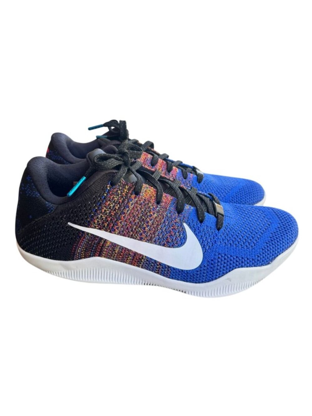 Nike Kobe 11 BHM Mens Shoes Size 11 Blue Multicolor Flyknit 822522-914